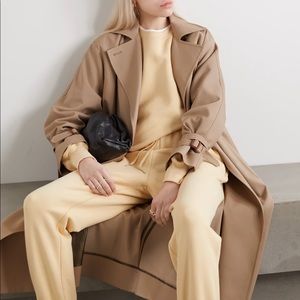 The Frankie Shop Vanessa Sweatshirt with Padded Shoulder (Pale Yellow)